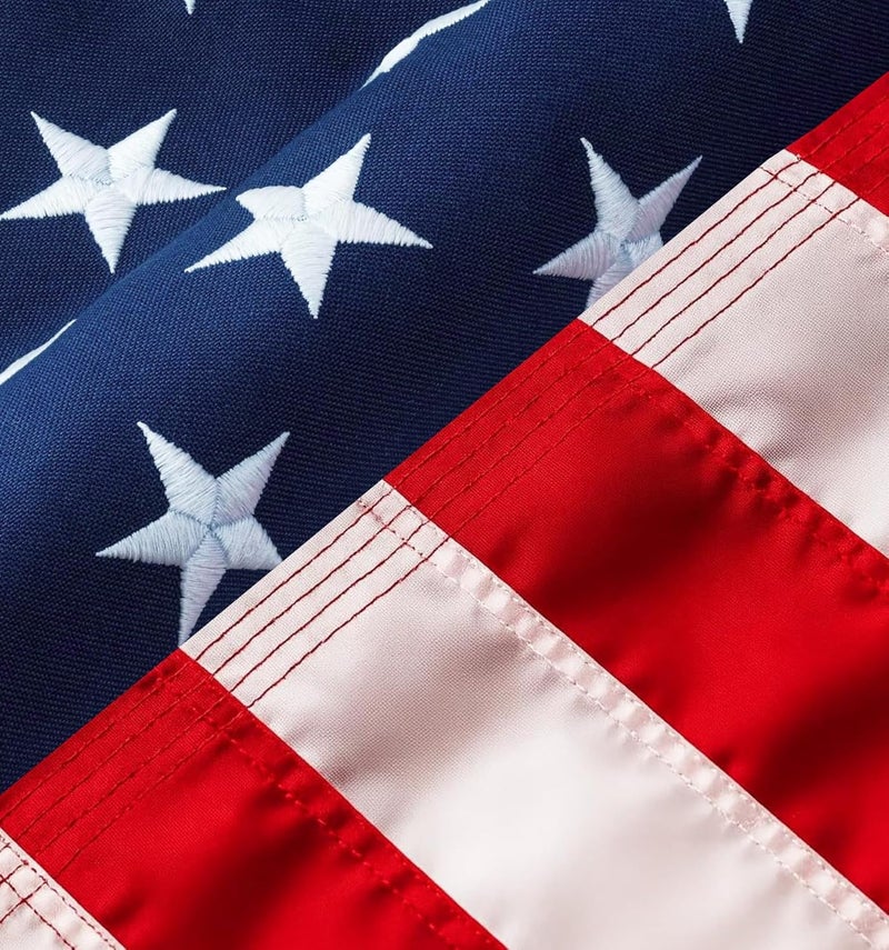 COMFY LIME American Flags for Outside - 4x6 USA Flag With Embroidered Stars & Sewn Stripes – Heavy Duty UV Treated Polyester (Tougher Than Nylon), 70% More Fade Resistant - Image 1